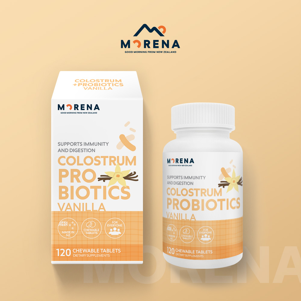 Chewable Colostrum + Probiotics Vanilla 120 Tablets